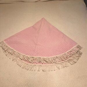 Vintage pink tablecloth